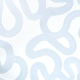 Trace wallpaper in Sea by Hadiya Williams for Schumacher, featuring a gestural, painterly abstract design in blue tones.