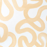 Trace wallpaper in ochre by Hadiya Williams for Schumacher, featuring a gestural, painterly abstract design in warm ochre tones.