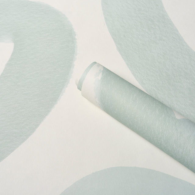 Trace Ice by Hadiya Williams Abstract Painterly Wallpaper – Schumacher 5013994