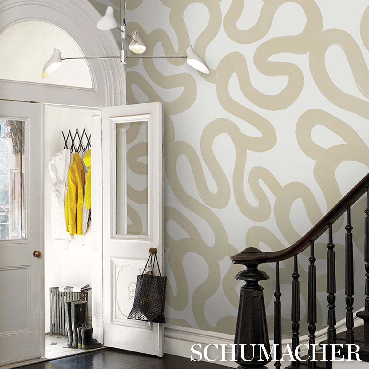 Trace Sand by Hadiya Williams Abstract Wallpaper – Schumacher 5013995