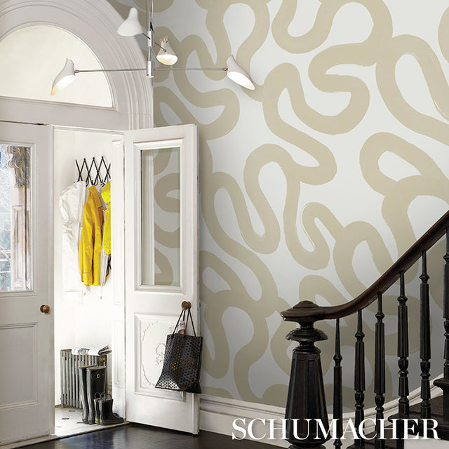 Trace Sand by Hadiya Williams Abstract Wallpaper – Schumacher 5013995