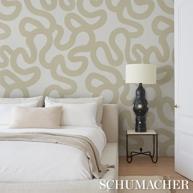Trace Sand by Hadiya Williams Abstract Wallpaper – Schumacher 5013995