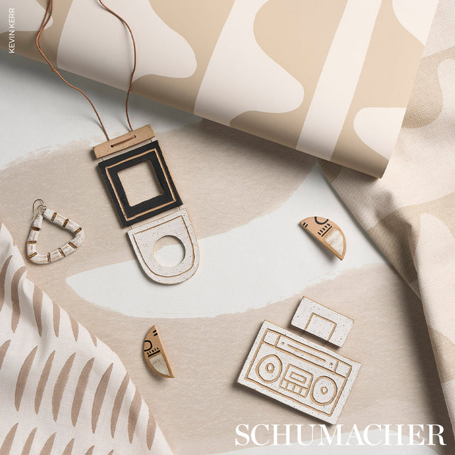 Trace Sand by Hadiya Williams Abstract Wallpaper – Schumacher 5013995