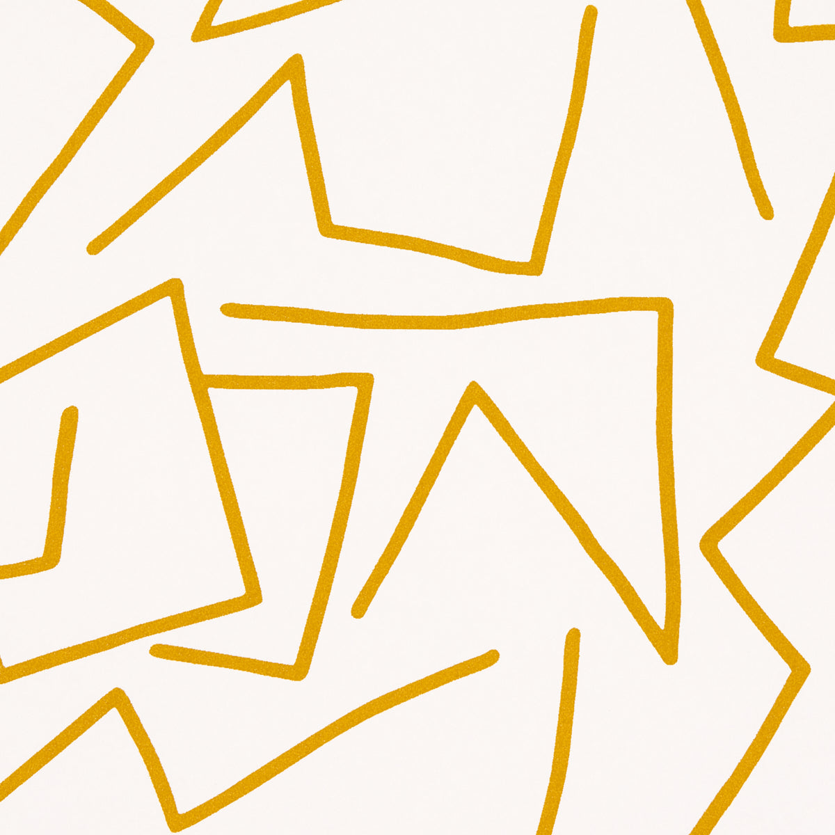 Tangent Ochre by Hadiya Williams Abstract Linear Wallpaper – Schumacher 5014000
