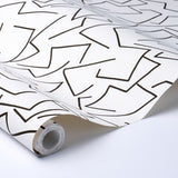 Tangent Ivory Abstract Linear Wallpaper by Hadiya Williams – Schumacher 5014001