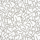Tangent wallpaper in ivory by Hadiya Williams for Schumacher, featuring a lively linear abstract pattern in black on white.