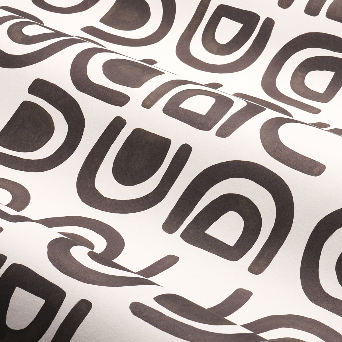 Threshold Carbon by Hadiya Williams Modern Abstract Wallpaper – Schumacher 5014010