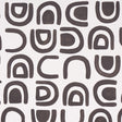 Threshold wallpaper in Carbon by Hadiya Williams for Schumacher, featuring a modern abstract grid pattern in black on white.