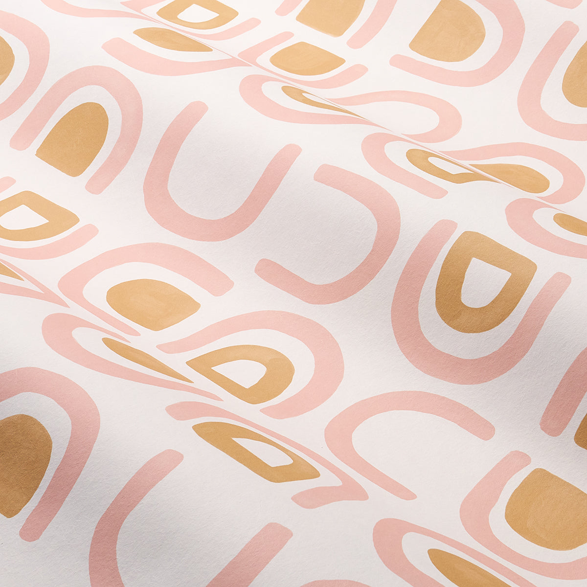 Threshold Salt & Ochre by Hadiya Williams Abstract Modern Wallpaper – Schumacher 5014012