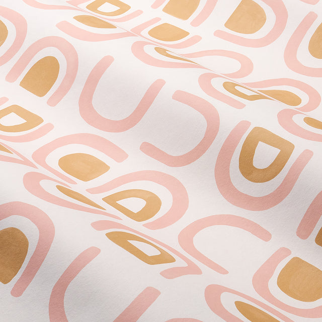 Threshold Salt & Ochre by Hadiya Williams Abstract Modern Wallpaper – Schumacher 5014012