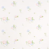 Pom Pom Forest wallpaper in ivory by Marie-Chantal for Schumacher, featuring a delicate small-scale floral pattern.