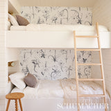 Close Your Eyes and Remember Soft Black by Hera Ford Botanical Wallpaper – Schumacher 5014080