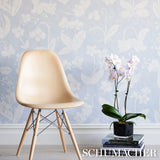 Orchids Have Dreams Sky by Hera Ford Painterly Floral Wallpaper – Schumacher 5014101
