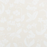 Orchids Have Dreams wallpaper in light neutral by Hera Ford for Schumacher, featuring a large-scale painterly floral silhouette design.