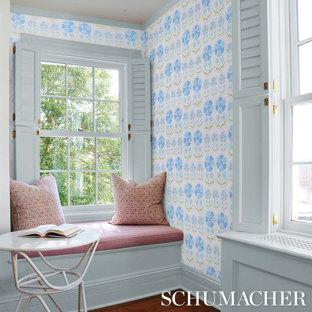 Anjuna Floral Sky by Schumacher Bohemia Collection Wallpaper – Schumacher 5014110