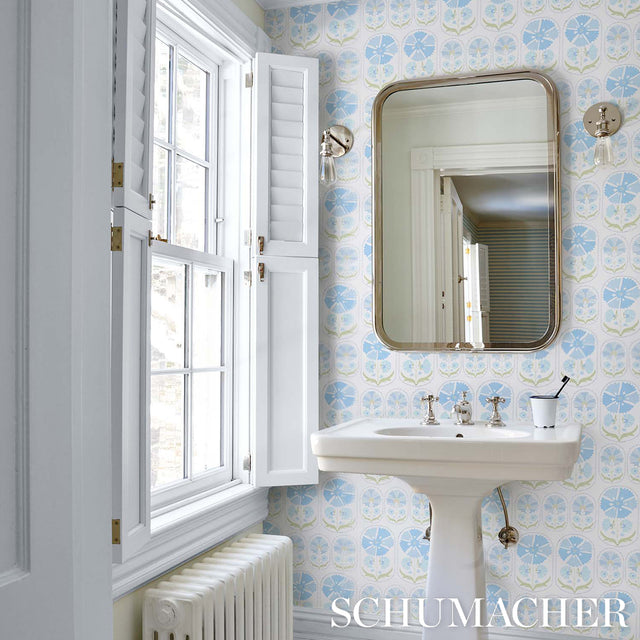 Anjuna Floral Sky by Schumacher Bohemia Collection Wallpaper – Schumacher 5014110