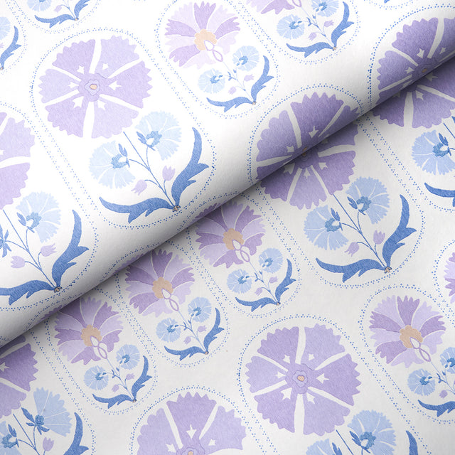 Anjuna Floral Lilac by Schumacher Bohemia Collection Wallpaper – Schumacher 5014111