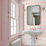 Anjuna Floral Blush by Schumacher Vintage Suzani-Inspired Floral Wallpaper – Schumacher 5014112