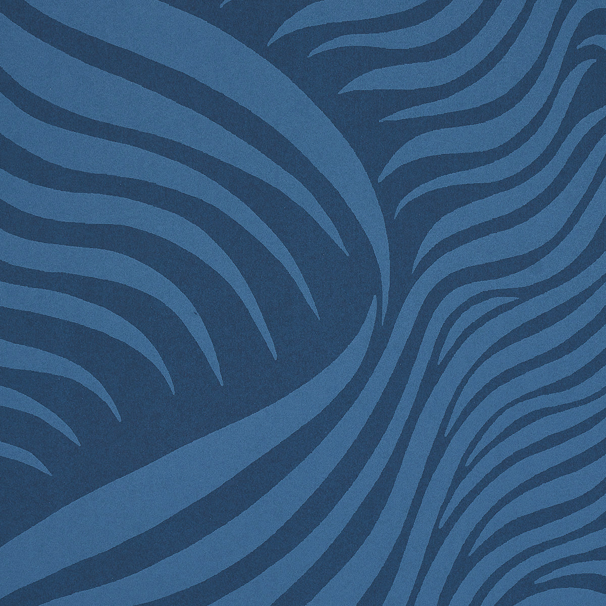 Sauvage Navy Abstract Animal Wallpaper – Schumacher 5014152