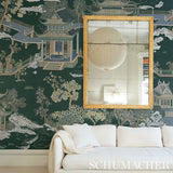 Coromandel Panel Set Alabaster by Schumacher Scenic Wallpaper Panel – Schumacher 5014160