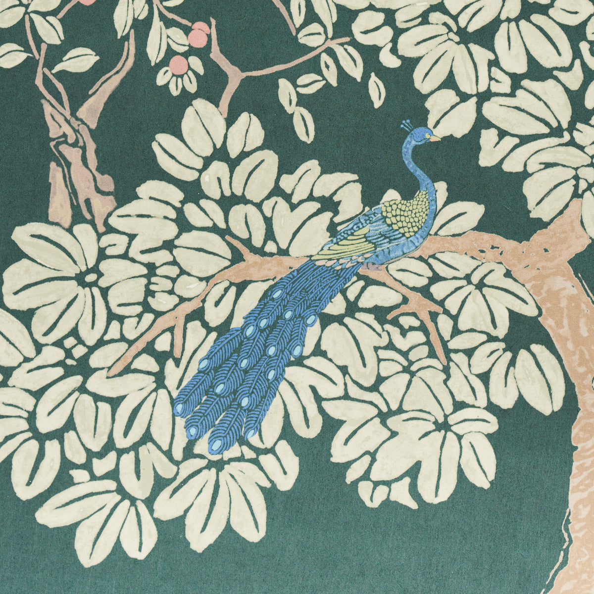 Coromandel Panel Set Midnight Green Scenic Wallpaper by Schumacher – Miles Redd 5014162