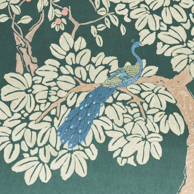 Coromandel Panel Set Midnight Green Scenic Wallpaper by Schumacher – Miles Redd 5014162