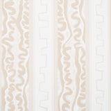 Night at the Opera wallpaper in Linen by Schumacher, featuring a large-scale abstract stripe pattern in neutral tones.