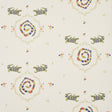 Reptilia wallpaper by Schumacher featuring playful embroidered alligators, snakes, and swamp plants in bright multi colors on a cream background.