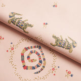 Reptilia Muted Pink by Schumacher Playful Embroidered Animal Wallpaper – Schumacher 5014192