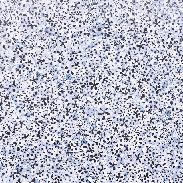 Superbloom Deep Blue by Backdrop Small-Scale Floral Wallpaper – Schumacher 5014201