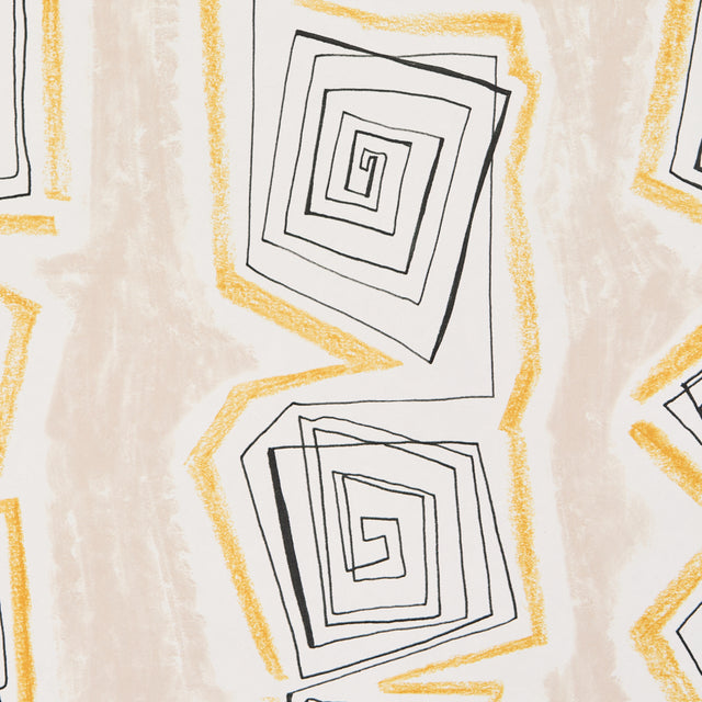 Taboo Warm Beige by Schumacher Abstract Stripe Wallpaper – Schumacher 5014210