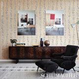 Taboo Warm Beige by Schumacher Abstract Stripe Wallpaper – Schumacher 5014210