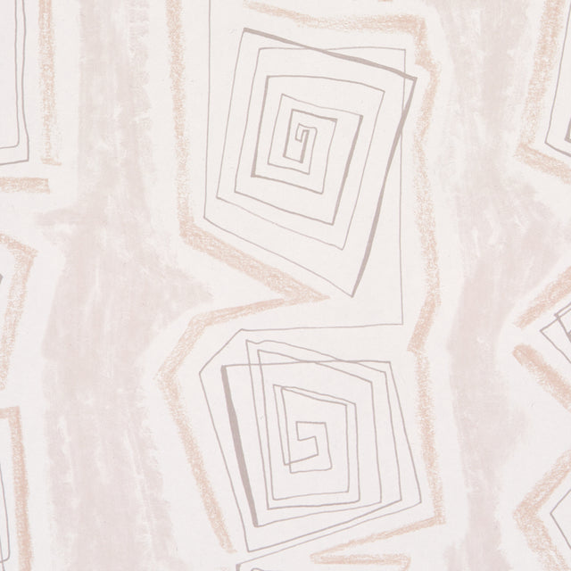 Taboo Fog by Backdrop Abstract Hand-Drawn Stripe Wallpaper – Schumacher 5014213