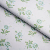Colline Leaf & Aqua Small-Scale Floral Wallpaper by Schumacher – 5014221