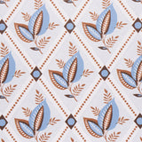 Basile Trellis Delft & Sepia by Schumacher Small-Scale Geometric Lattice Wallpaper – Schumacher 5014232