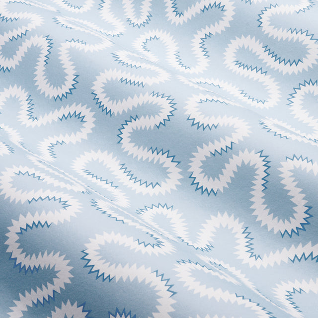 Zoelie Sky by Schumacher Modern Vermicelli Motif Wallpaper – Schumacher 5014241