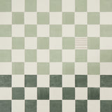 Gambit Panel Sage & Deep Green by Schumacher Painterly Checkered Wallpaper Panel – Schumacher 5014262