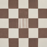 Gambit Panel Cocoa & Charcoal by Schumacher Painterly Checkered Wallpaper Panel – Schumacher 5014263