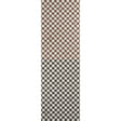 Gambit Panel wallpaper in Cocoa & Charcoal by Schumacher, featuring a small-scale checkered pattern with a painterly aesthetic.