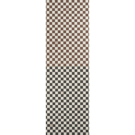 Gambit Panel wallpaper in Cocoa & Charcoal by Schumacher, featuring a small-scale checkered pattern with a painterly aesthetic.