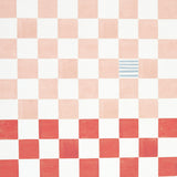 Gambit Panel Earthy Pink & Red by Schumacher Painterly Checkered Wallpaper – Schumacher 5014265