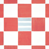 Gambit Panel Earthy Pink & Red by Schumacher Painterly Checkered Wallpaper – Schumacher 5014265