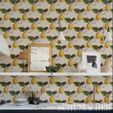 Le Citron Natural by Johnson Hartig Botanical Lemon Wallpaper – Schumacher 5014282