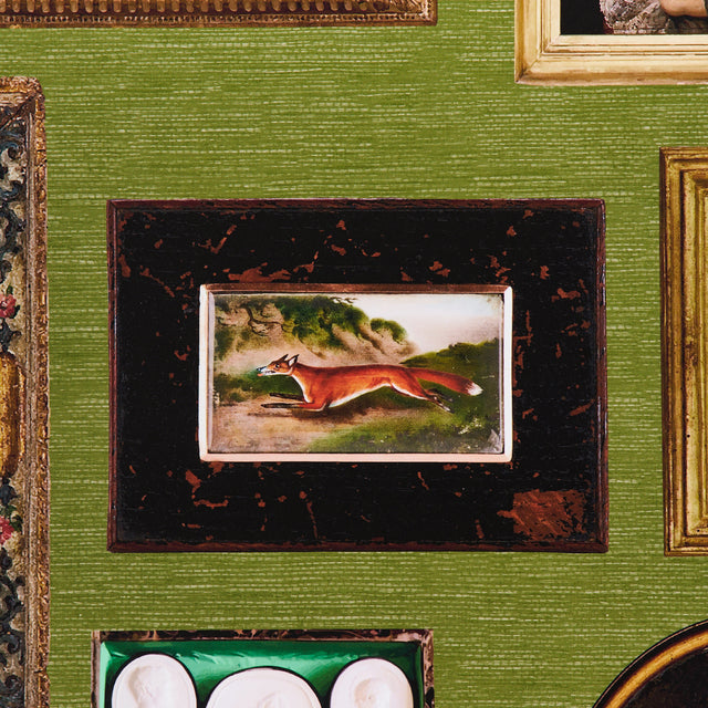 Le Grand Tour English Green by Johnson Hartig Eclectic Gallery Wallpaper – Schumacher 5014292
