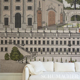 Piazza Firenze Panel Set Document by Schumacher Architectural Wallpaper – Schumacher 5014300