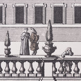 Piazza Firenze Panel Set Grisaille by Schumacher Architectural Panorama Wallpaper – 5014301