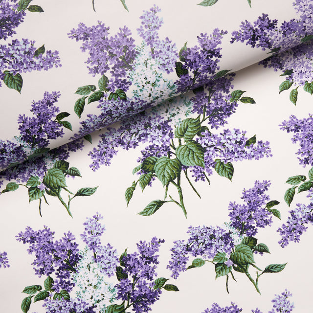 Proust's Lilacs Purple by Schumacher Large-Scale Floral Wallpaper – Johnson Hartig 5014310