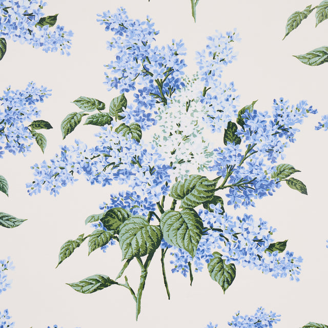 Proust's Lilacs Blue Floral Wallpaper by Johnson Hartig – Schumacher 5014311