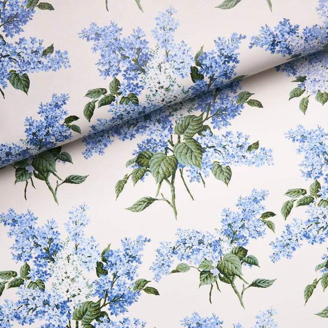 Proust's Lilacs Blue Floral Wallpaper by Johnson Hartig – Schumacher 5014311