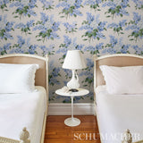 Proust's Lilacs Blue Floral Wallpaper by Johnson Hartig – Schumacher 5014311
